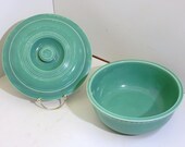 Vintage Fiesta Red, Green and Yellow, Promotional Campaign, Three Piece Kitchen Set Green top.