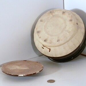 Vintage Bail Handled Stoneware Crock with/Lid image 4