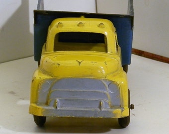 Yellow and Blue Structo Dump Truck, not perfect, but very nice