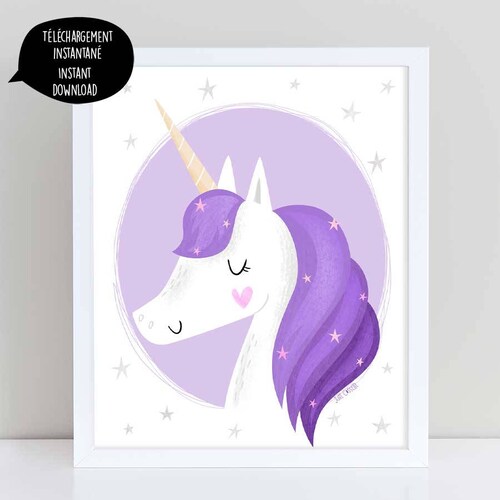 Unicornunicorn Wall Art Unicorn Poster Unicorn Print - Etsy