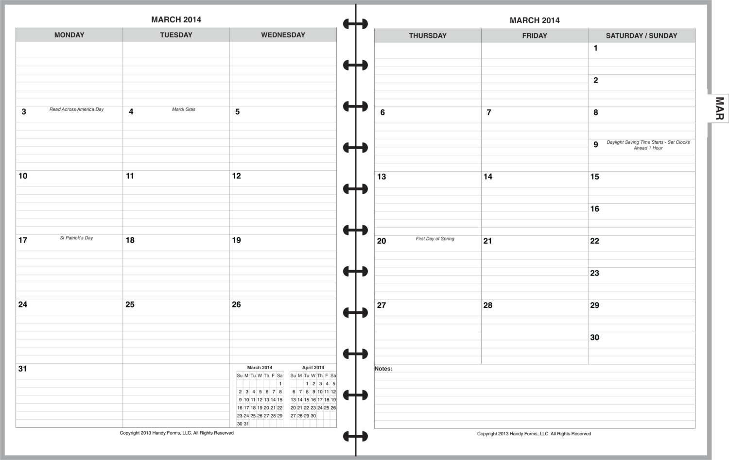 Monthly Planner Organizer Full Page Size 8 1/2 x 11 and Wall Etsy