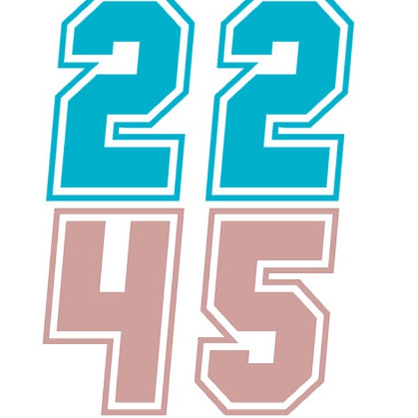 Iron on Jersey Numbers Etsy