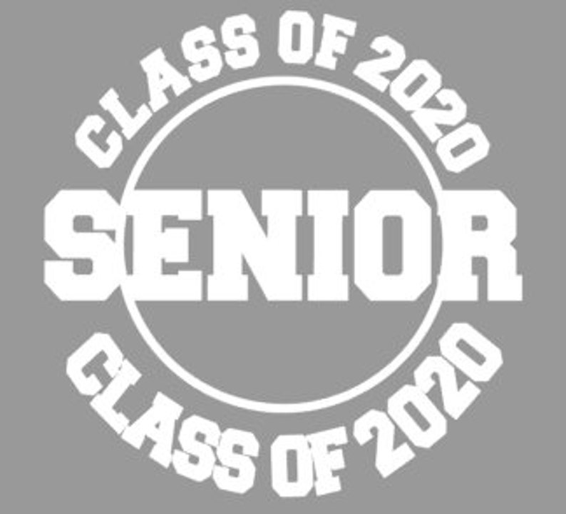 Class of 2018 Senior car decal Senior Sticker 2018 Car | Etsy