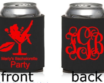 Bachelorette Party KOOZIE® or Can holder, Custom KOOZIE®, Personalized Can Coolers