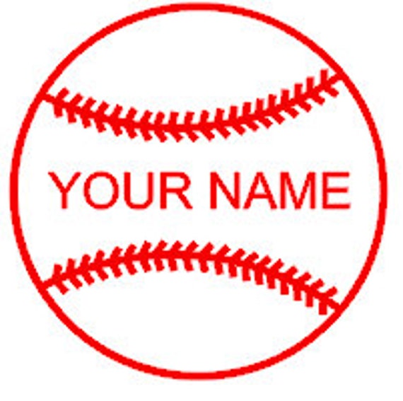 Personalized Baseball Vinyl Car Decal Your Childs Name on a Etsy