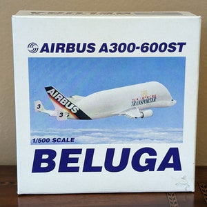 Herpa Airbus A300-600ST Beluga model plane 1:500 image 1