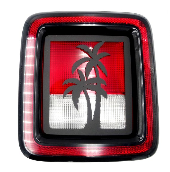 Palm Tree Brake Tail Light Covers Fits 2018 24 Jeep Wrangler JL Etsy