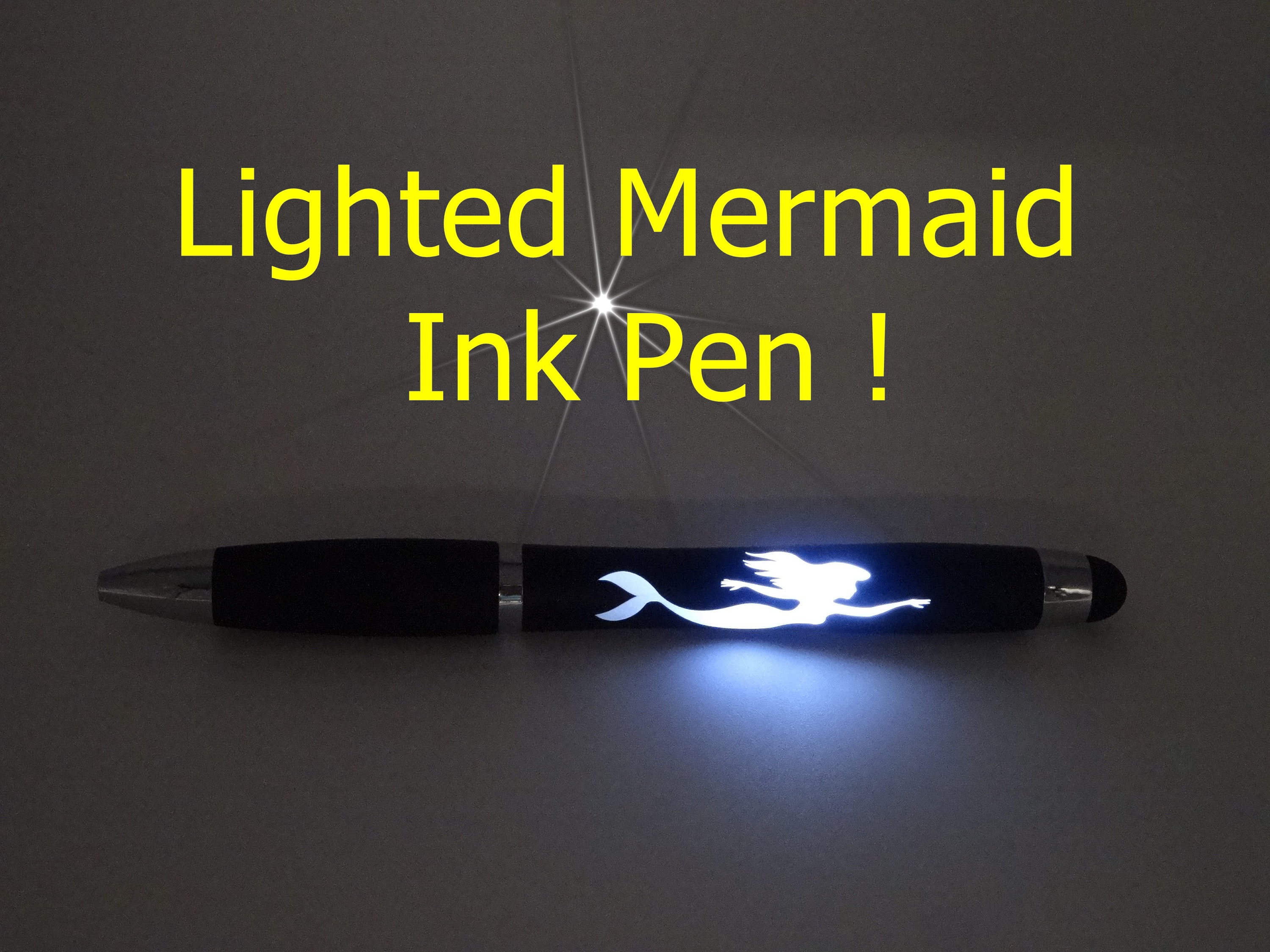 Tofficu 4pcs Mermaid Pen Mermaid Tail Ink Pens Mermaid Tail Pen Children  Pens Ocean Pens Cartoon Pen Signing Pens Decorative - Writing Pens Mermaid