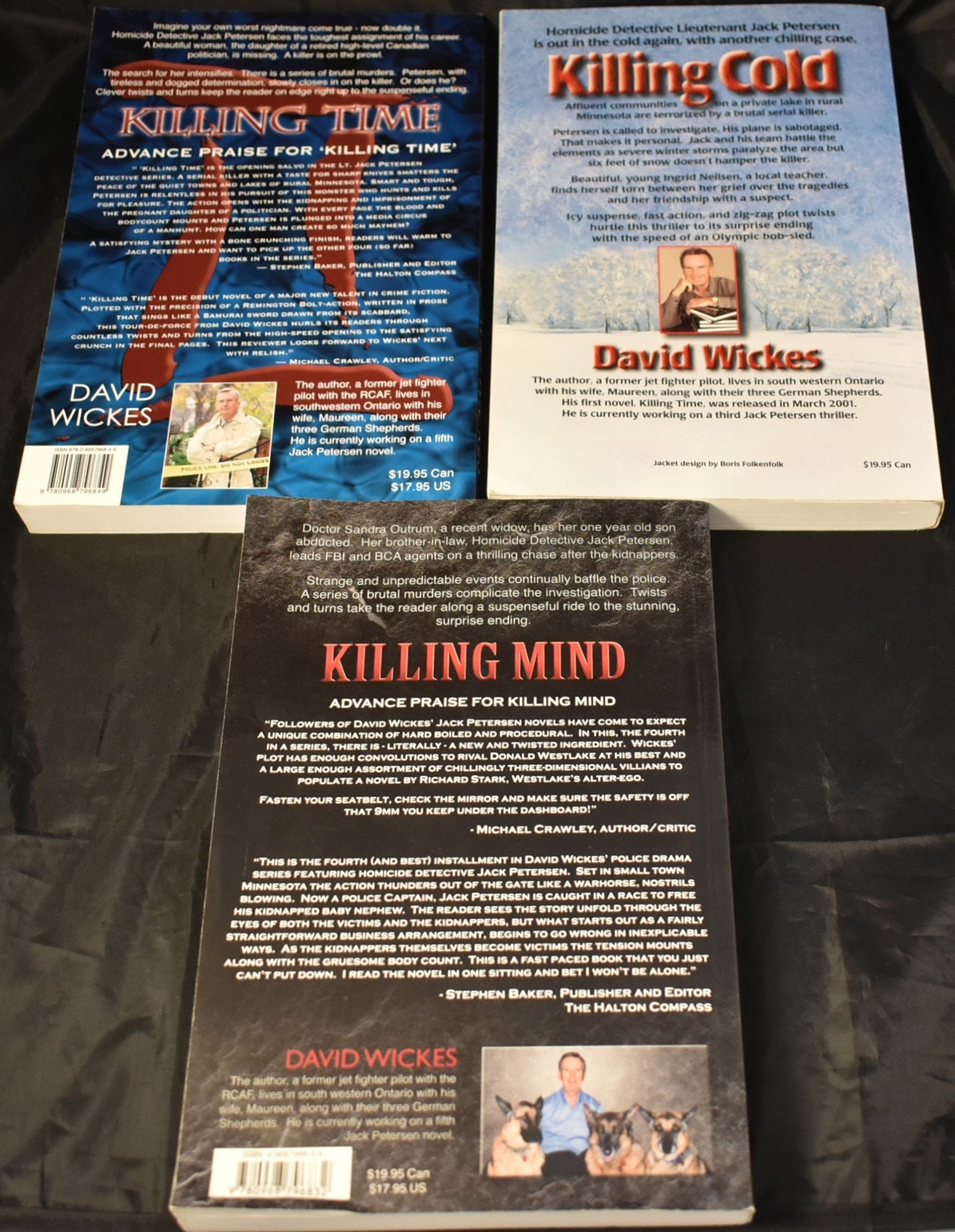 3 Signed Paperbacks by David Wickes 