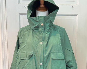 Vintage 1980s L.L. Bean Spruce Dark Green Made in USA Parka Men's Large/The Real Deal/Rain and Rugged/Baxter State