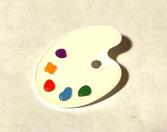 Dolls House Artists Paint Palette Miniature Studio School Accessory