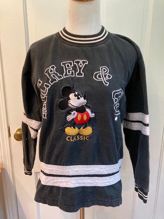 Vintage Early 1990s Mickey and Co. Black Sweatshir