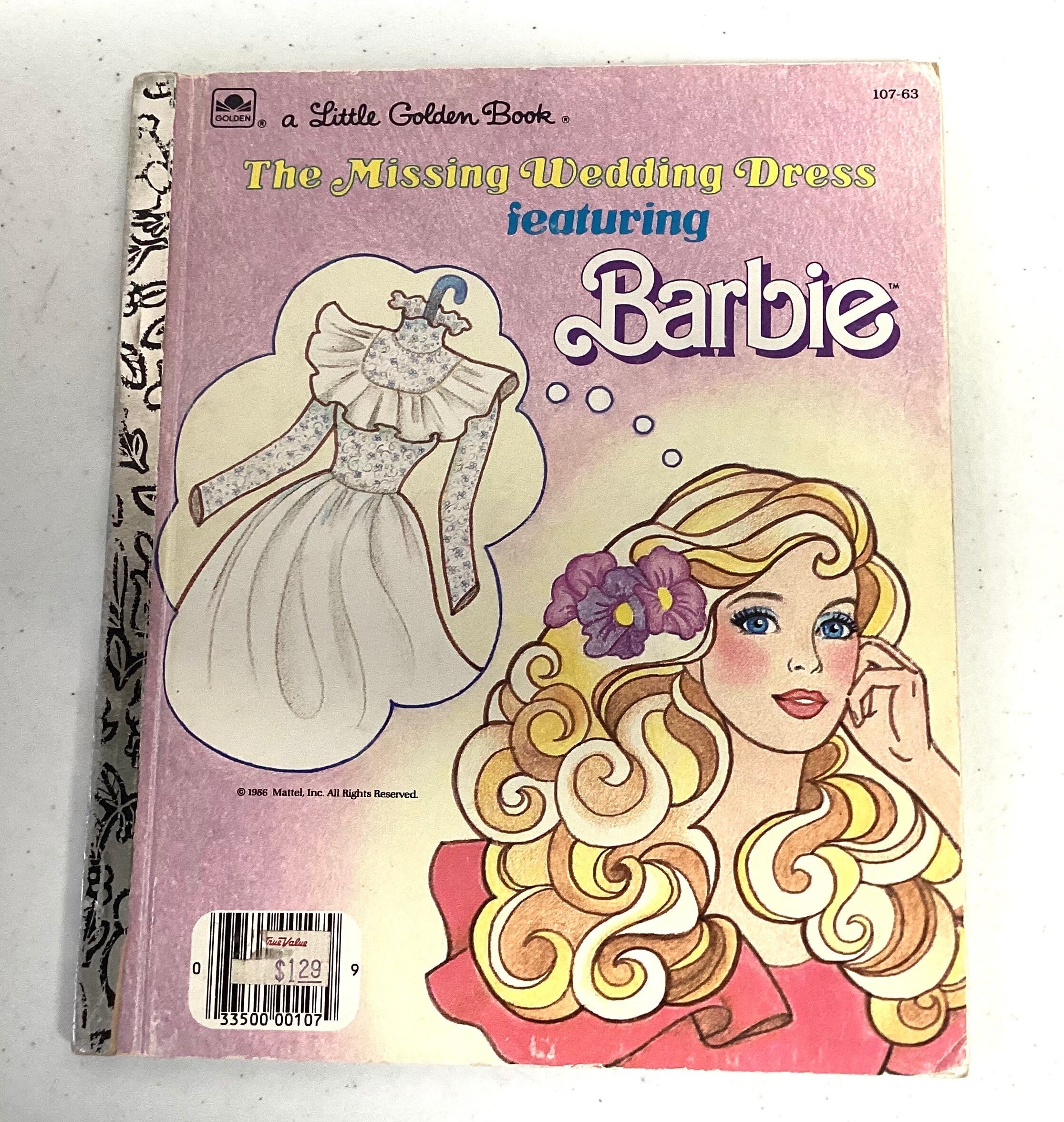 little golden book dress Vintage 1980s Book, Copyright @mattel 1986, 