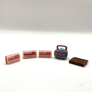 Vintage 1970s-1990s Fashion 12&quot; Doll 1:6 Scale Miniature Choice of Radios/CD Boom Box/Transitor Radio Clone Miniatures