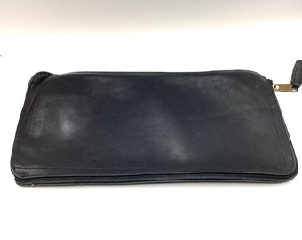Coach Convertible Clutch 9365 – 1980s Black Leather Beauty With