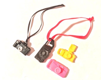 Vintage 12" /30 cm Fashion Doll 1:6 Scale Dollhouse Miniature Assorted Colors of SLR Cameras/Funko/Cheese!