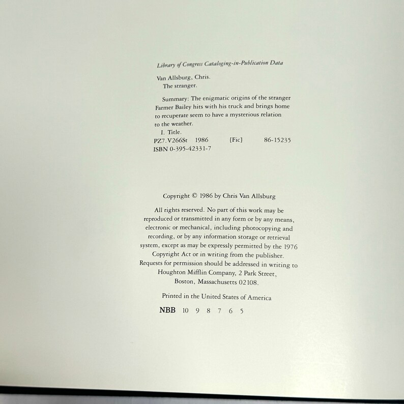 Vintage 1986 Chris Van Allburg Unclipped DJ Hardcover the Stranger