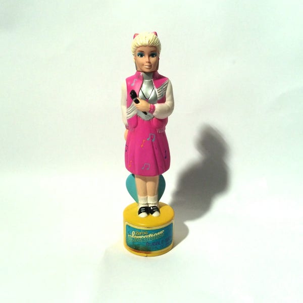 Vintage 1980s Iconic Fashion Doll Collectible Bubble Bath Bottle