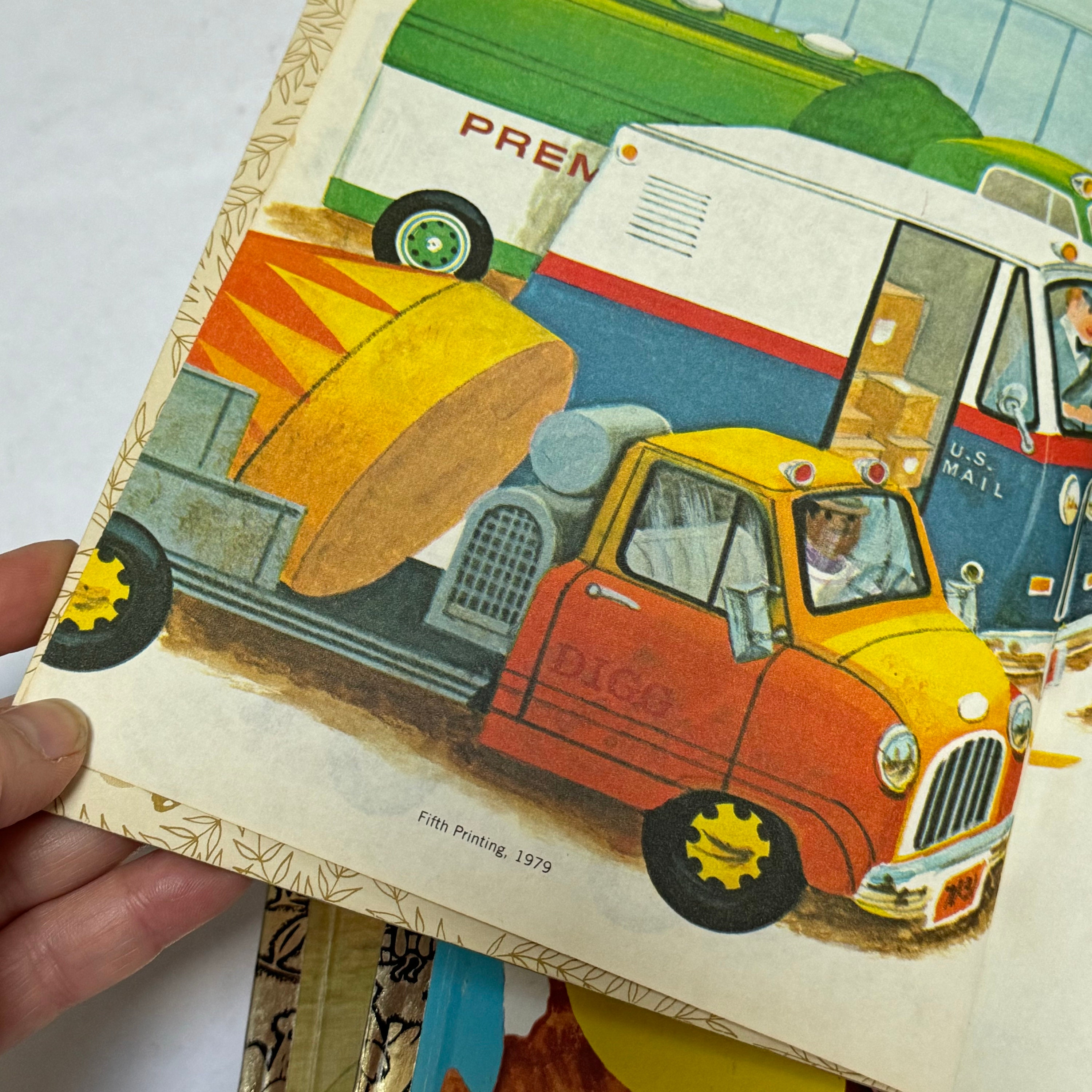 Vintage 1970s Choice of 6 Little Golden Books/trucks/abcs/ernie