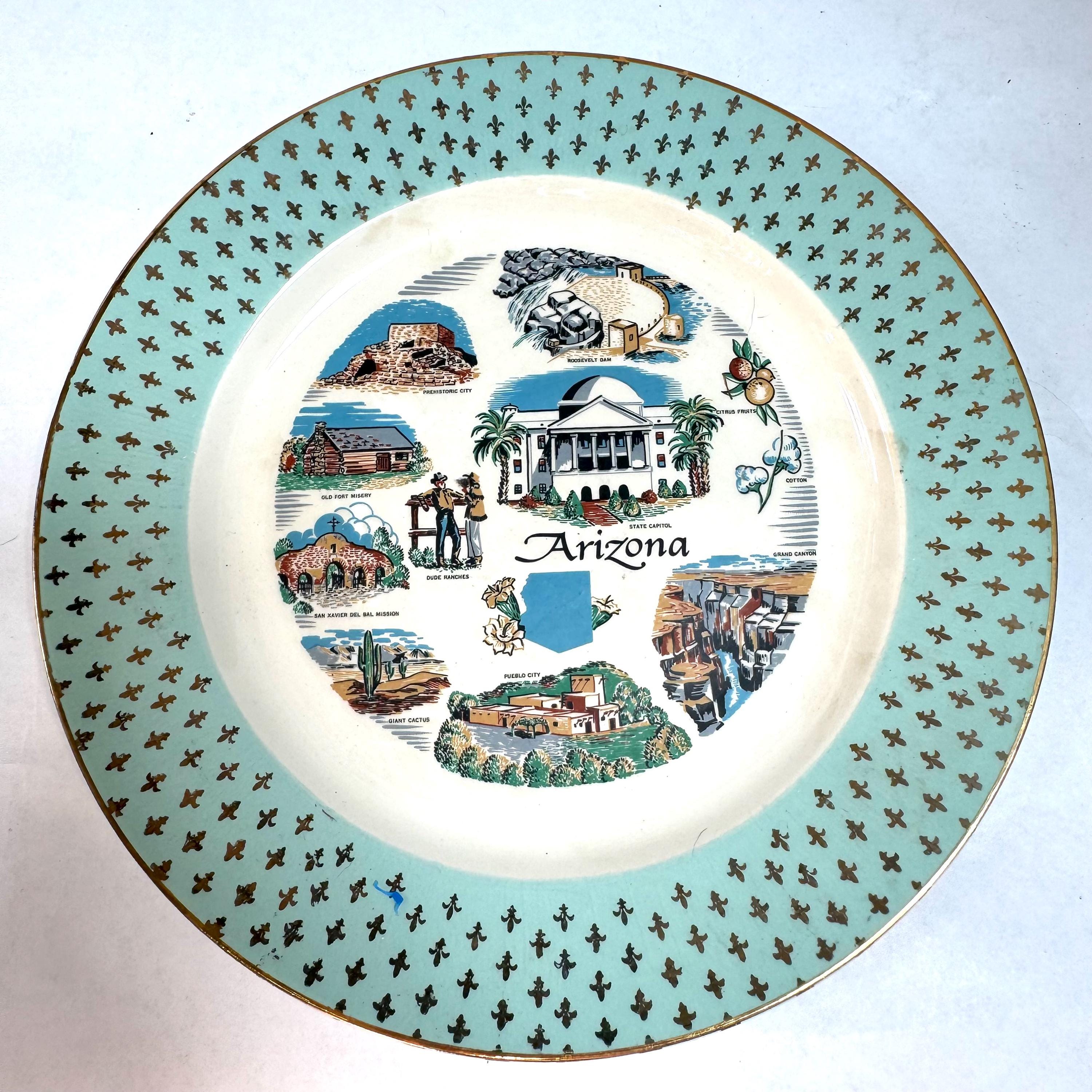 Vintage Plates Mcm - Etsy