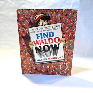 Vintage 1988 First US Edition Find Waldo Now Where&#39;s Waldo Hardcover Clean and Bright/Waldomania Collectible Find Me Joy