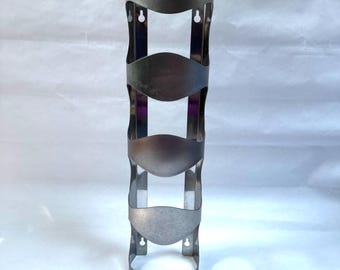 Vintage 1990s IKEA Vurm Stainless Steel Wine Rack/Iconic/Wall Mount/Discontinued/Chrome
