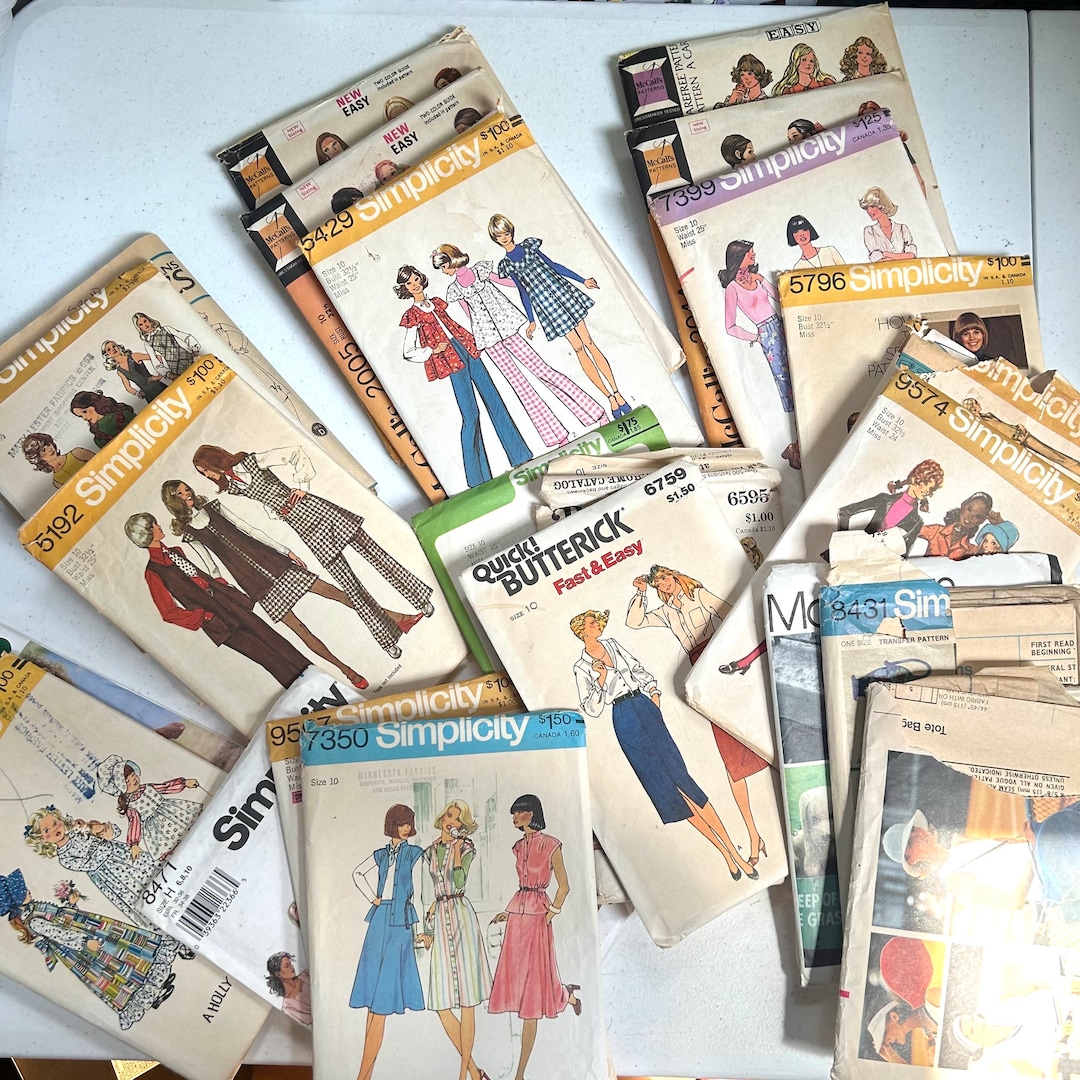 Vintage 1970s Complete Sewing Pattern Patterns Lots, Choose Children's ...