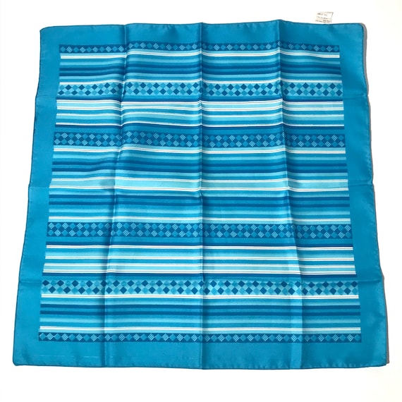 Vintage 1960s Mod Blue on Blue Monochomatic Checks