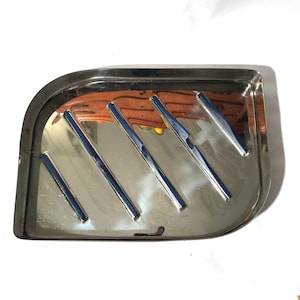 Vintage 1980s Phillipe Starck-like Modern Silver Plated Vanity Tray/Abstract and Biomorphic Shimmer and Shine/Glam Statement Piece