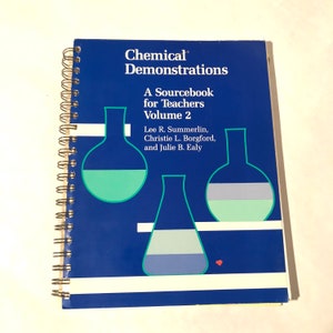 Vintage 1980s &quot;Chemical Demonstrations&quot; Vol 2 Middle School Science Textbook/Teacher&#39;s Edition Chemical Science/New/Lab Manual/Homeschool