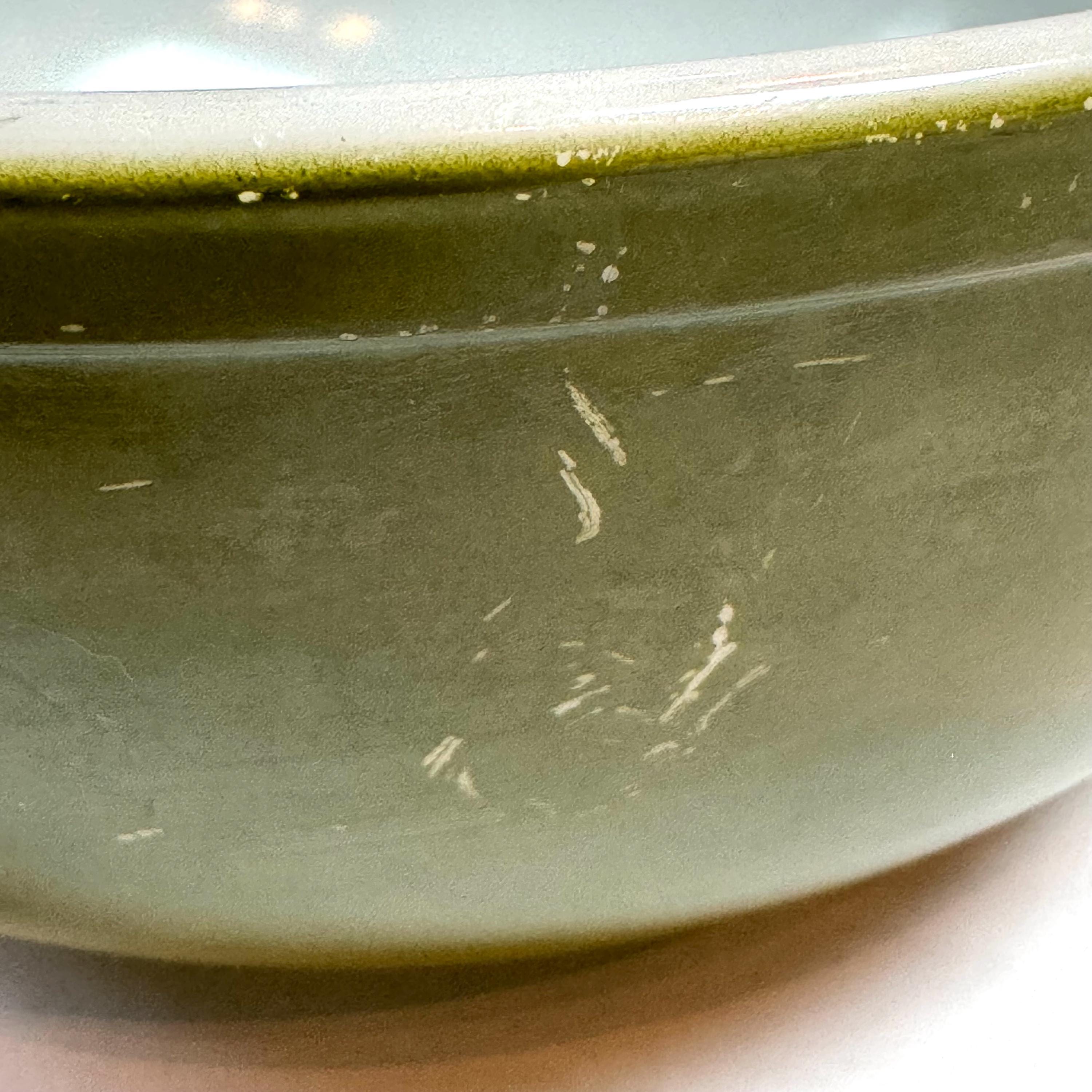 Vintage 1960s Pyrex 404 4qt Avocado Green Extra Large Mixing Bowl