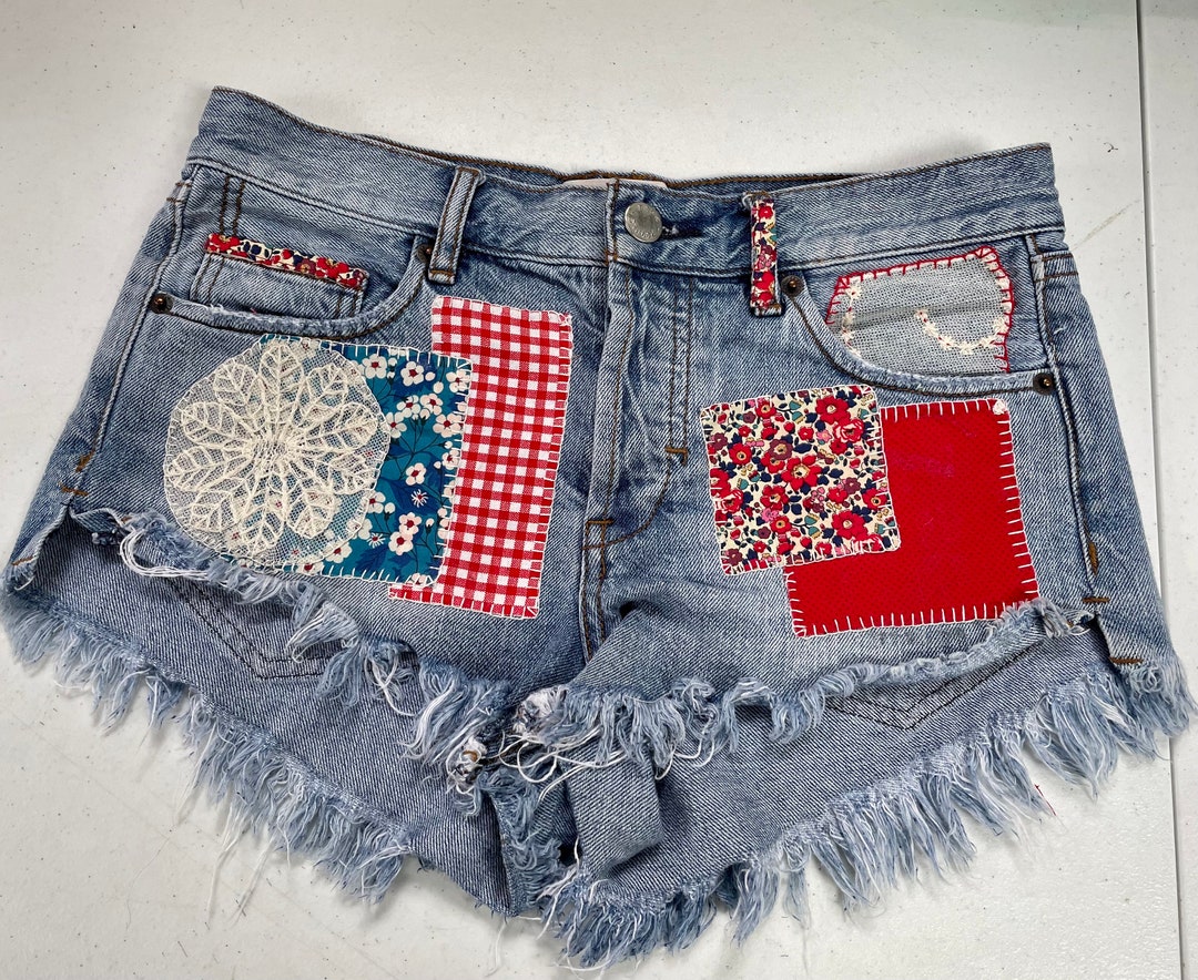 パンツ THE RED THREAD S print denim 1 toys Cookie's Children's Stretchy Skinny Jeans - Red, Size 7