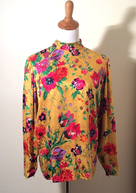 Vintage 1980s Ungaro Parallele Paris Yellow Pink G