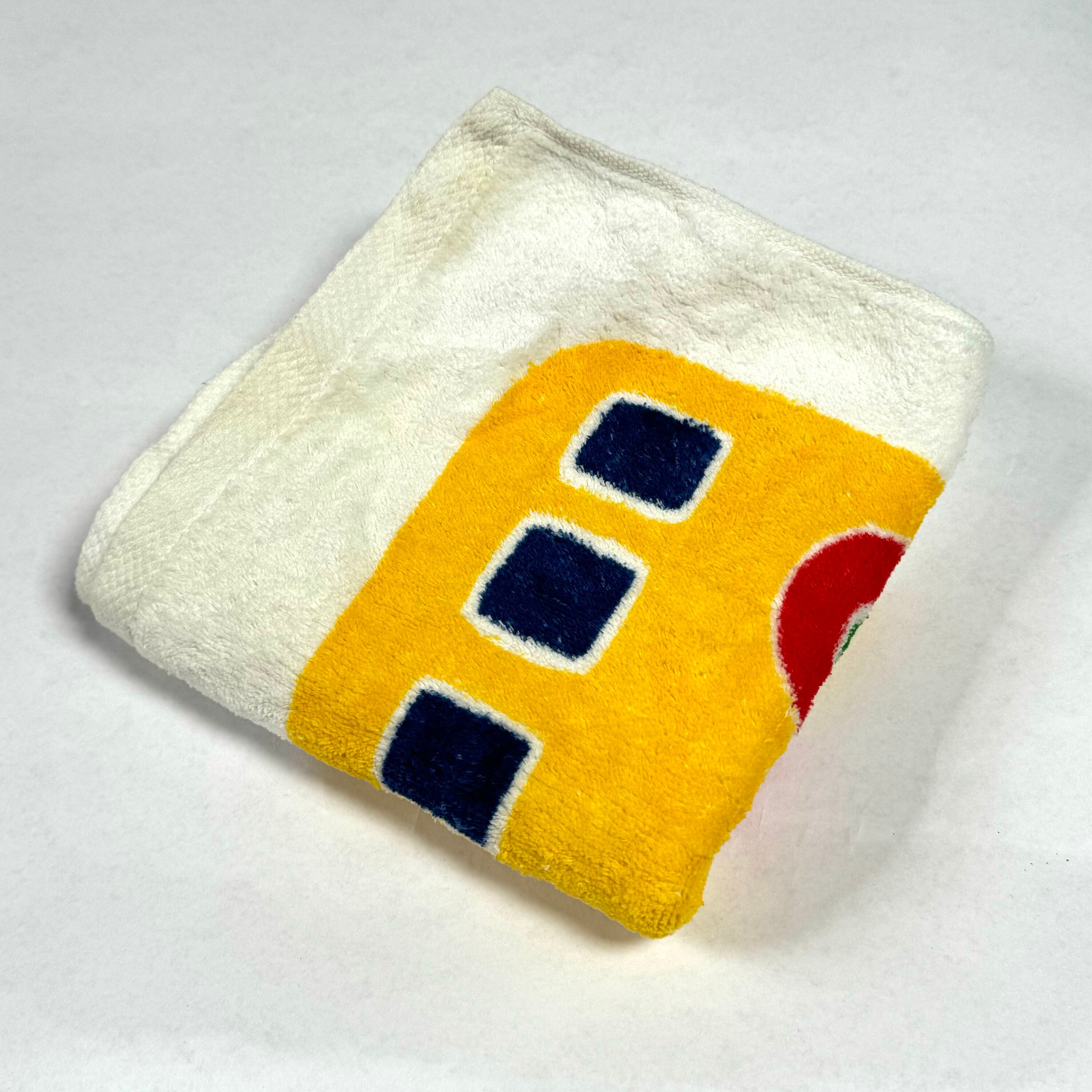 Vintage 1980s Marimekko Boo Boo Trucks Cars Buses Hand Towel