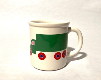 Vintage 1980s HTF Marimekko Bo Boo Green Truck Mug/classic Modern