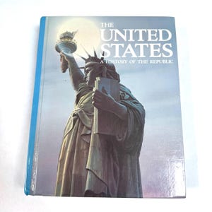 Vintage 1980s High School US History School Textbook by Prentice Hall