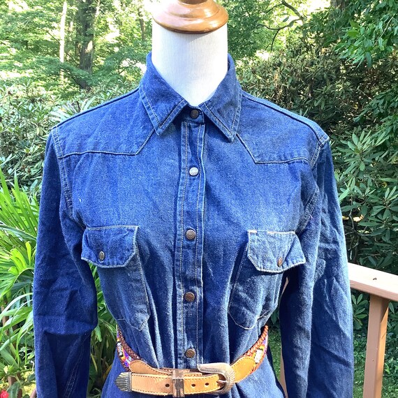 calvin klein jeans denim shirt dress Calvin Klein Jeans Belted Denim Shirt Dress in Denim Light