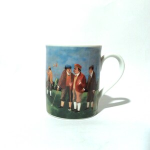 Vintage 1990s &#39;A Perfect Putt&#39; Porcelain Eschenbach Germany Coffee Tea Mug/Gift/Golf Glory/Links of Love