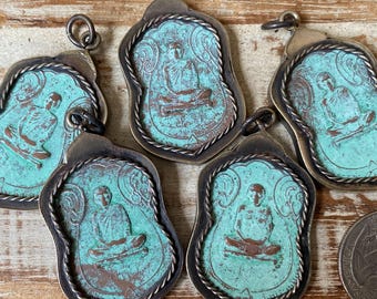 Thai Buddha Amulet Pendant // Thailand Amulet // Amulet Pendant // Buddhist Amulet // Gift for Yogi // Buddhist Talisman / Meditating Buddha