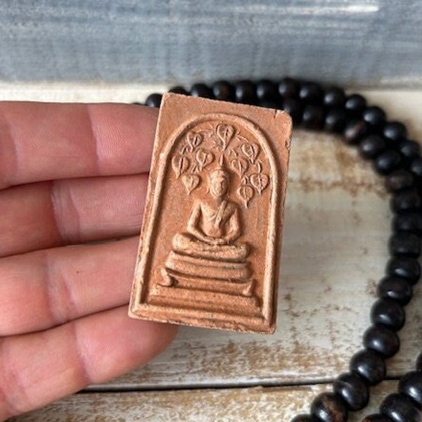 Thai Buddha Amulet  // Seated Buddha Amulet // Buddha Amulet  // Buddhist Amulet // Thailand Amulet // Good Luck Charm // Gift for Yogi