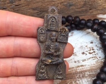 Thai Buddha Amulet Pendant // Thailand Amulet // Amulet Pendant // Buddhist Amulet // Buddhist Talisman // Gift for Yogi // Buddha Charm