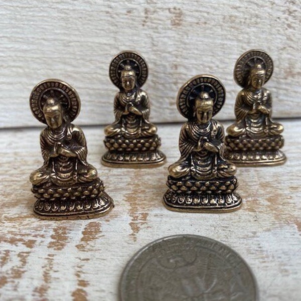 Small Buddha Statue // Buddha Statue // Buddhist Statue // Thai Buddha Statue // Brass Buddha Statue // Gift for Yogi // Buddhist Talisman