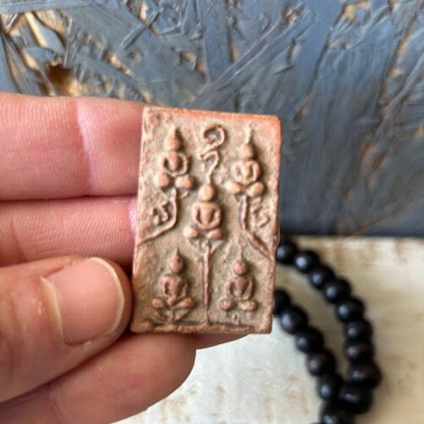Thai Buddha Amulet  // Seated Buddha Amulet // Buddha Amulet  // Buddhist Amulet // Thailand Amulet // Good Luck Charm // Gift for Yogi