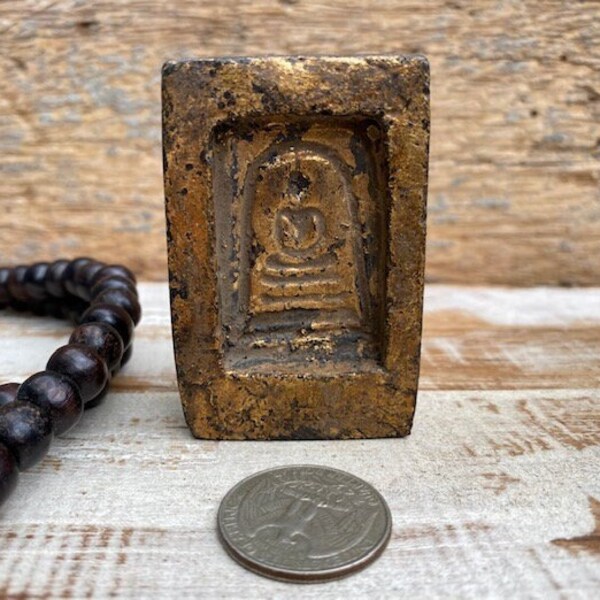 Thai Buddha Amulet // Buddhist Alter Amulet // Buddha Charm // Buddhist Amulet // Buddhist Talisman // Thai Amulet // Gift for Yogi