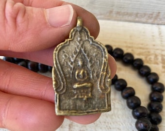 Thai Buddha Amulet Pendant // Thailand Amulet // Amulet Pendant // Buddhist Amulet // Buddhist Talisman // Buddha Charm // Gift for Yogi