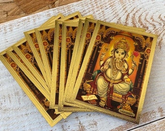 Set of 10 Ganesh Amulet Cards // Ganesh Image // Ganesh  Amulet // Ganesha Amulet // Lord Ganesh Amulet // Ganesh Talisman // Ganesh Print