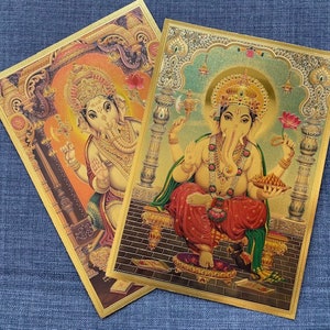 Ganesh Wall Art // Ganesha Art // Ganesh Print // Ganesh Image // Ganesh Poster // Lord Ganesha // Spiritual Decor // Devotional Art image 3