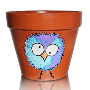 Personalized Pot Unique gift for a Plant Lover or for Any Occasion, Hand Painted Terra Cotta Indoor Planter Pot for Plants - Cute Flower Pot
