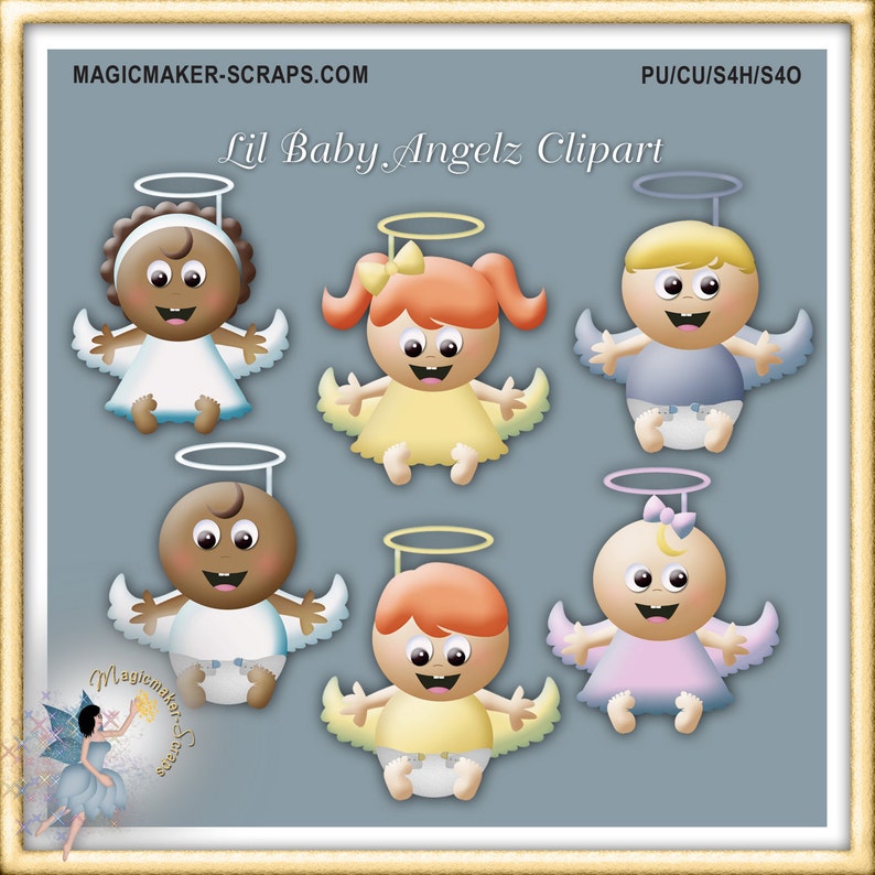 Baby Angel Clipart image 1