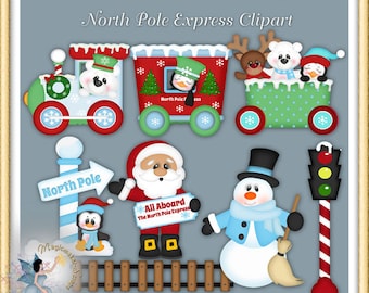 Holiday, North Pole, Santa Claus, Christmas clipart